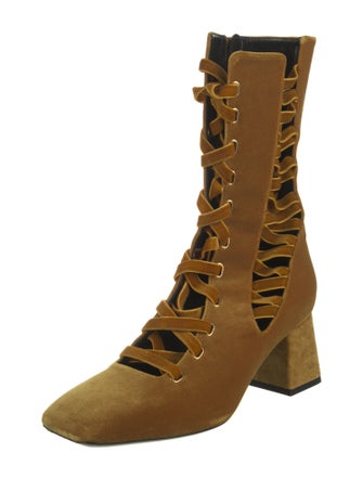 Zimmermann Velvet Combat Boots