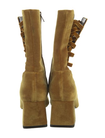 Zimmermann Velvet Combat Boots