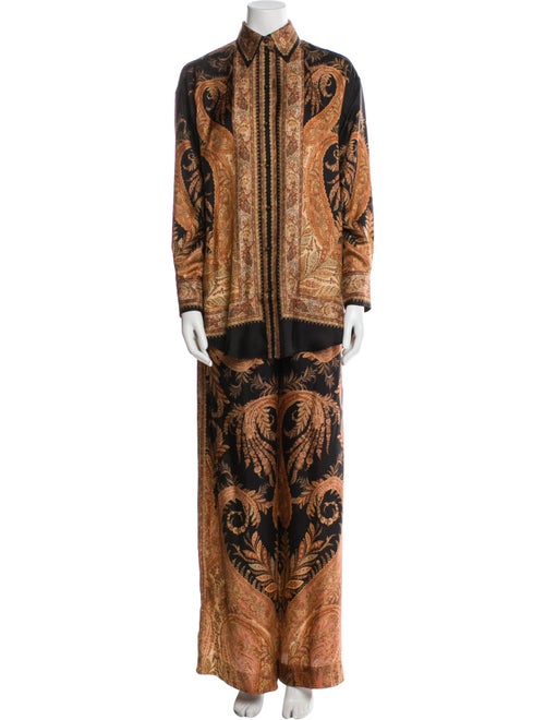 Zimmermann Silk Paisley Print Pantsuit