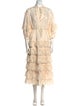Zimmermann Mock Neck Long Dress