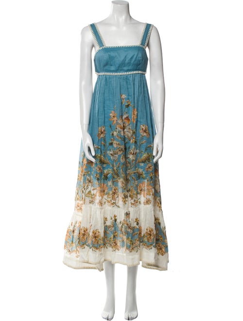 Zimmermann Floral Print Long Dress