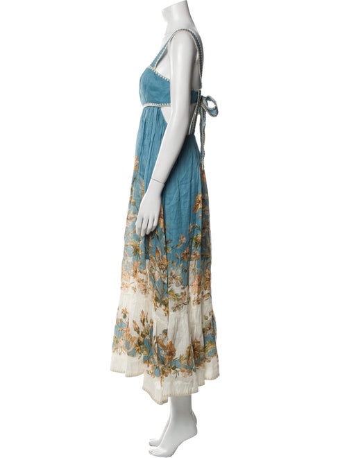 Zimmermann Floral Print Long Dress