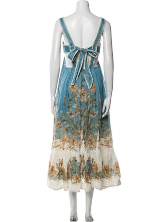 Zimmermann Floral Print Long Dress