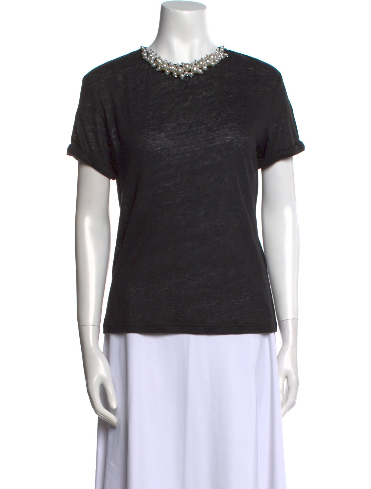 Zimmermann Linen Crew Neck T-Shirt w/ Tags