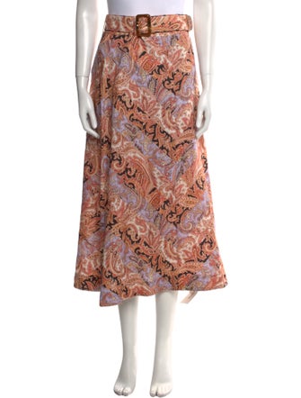 Zimmermann Linen Midi Length Skirt