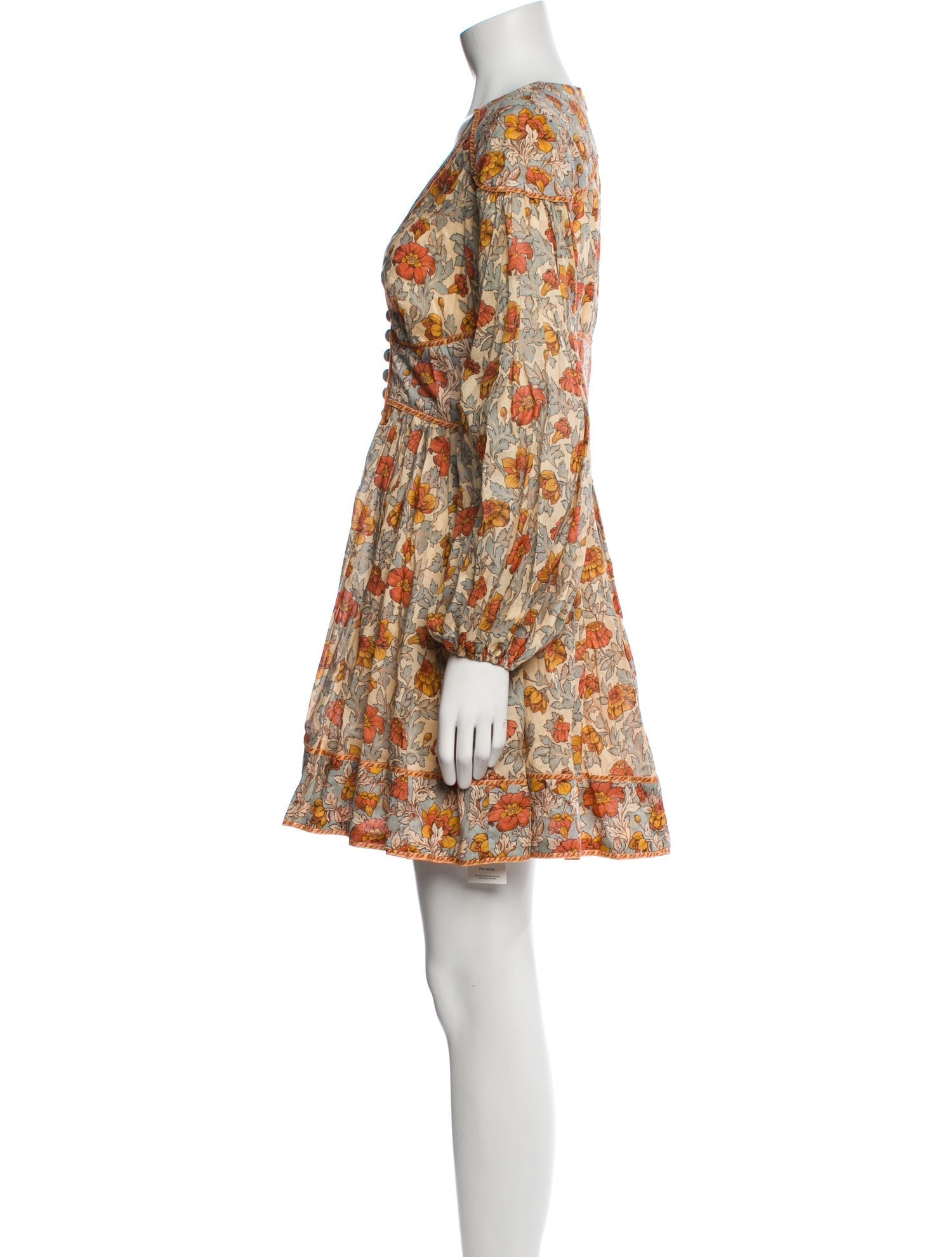 Zimmermann Floral Print Mini Dress