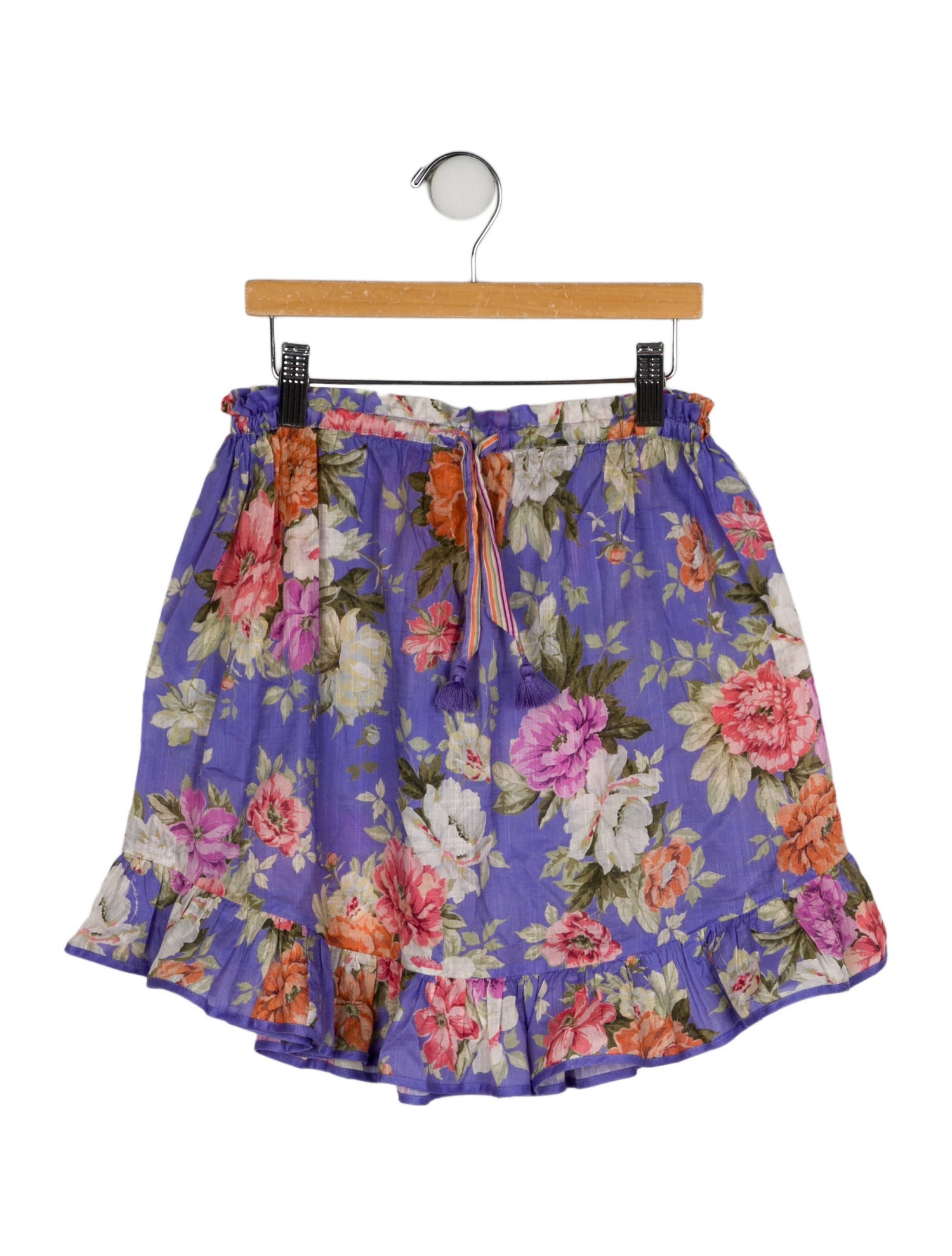 Zimmermann Girls' Floral Printed Mini Skirt