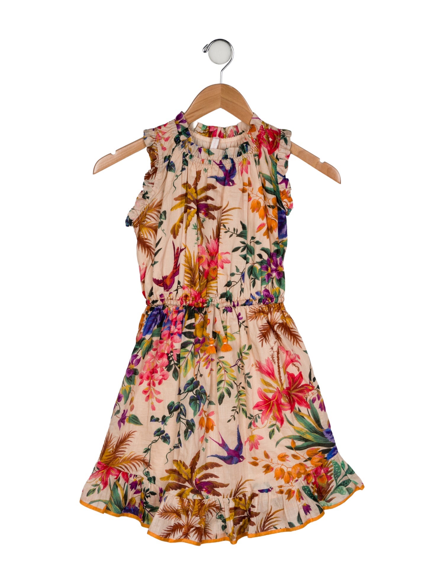 Zimmermann Girls' Floral Printed Sleeveless Dress