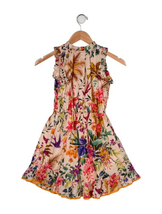 Zimmermann Girls' Floral Printed Sleeveless Dress