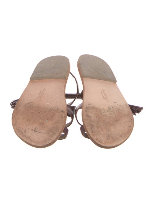 Zimmermann Leather Tassel Accents Gladiator Sandals