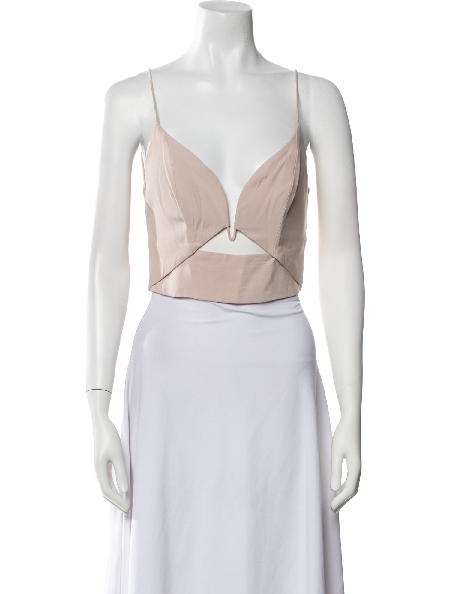 Zimmermann V-Neck Sleeveless Crop Top