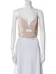 Zimmermann V-Neck Sleeveless Crop Top