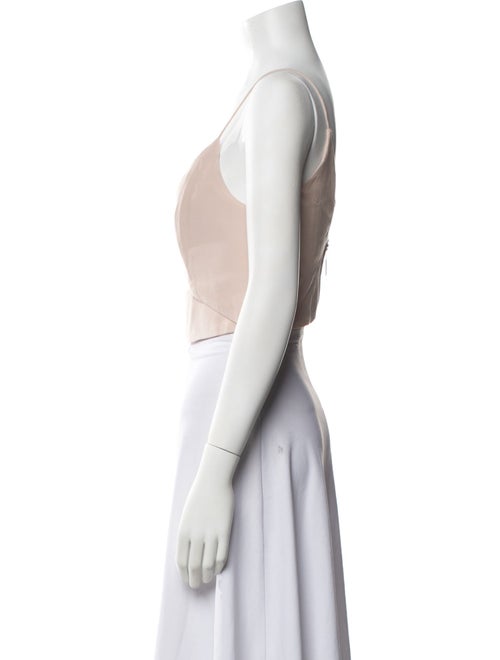 Zimmermann V-Neck Sleeveless Crop Top