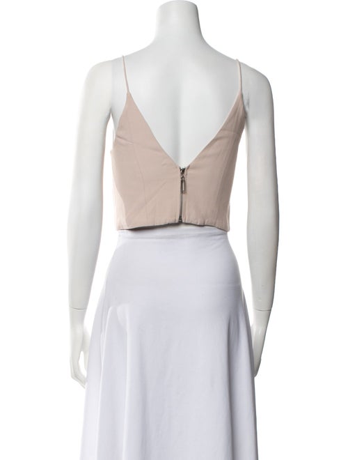 Zimmermann V-Neck Sleeveless Crop Top