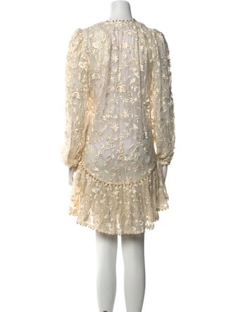 Zimmermann Lace Pattern Mini Dress