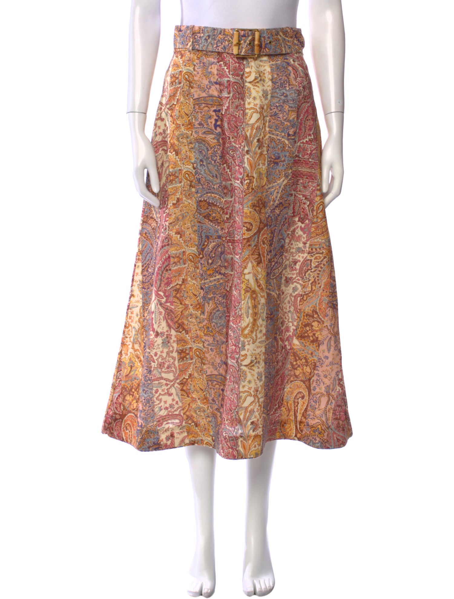 Zimmermann Linen Midi Length Skirt