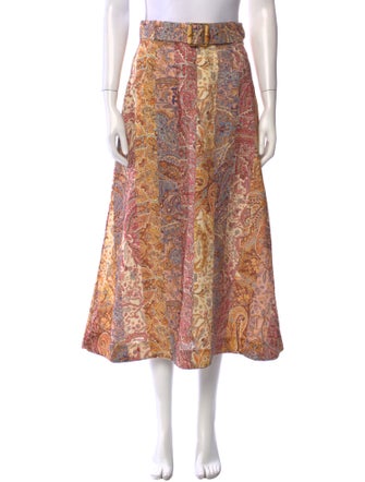 Zimmermann Linen Midi Length Skirt