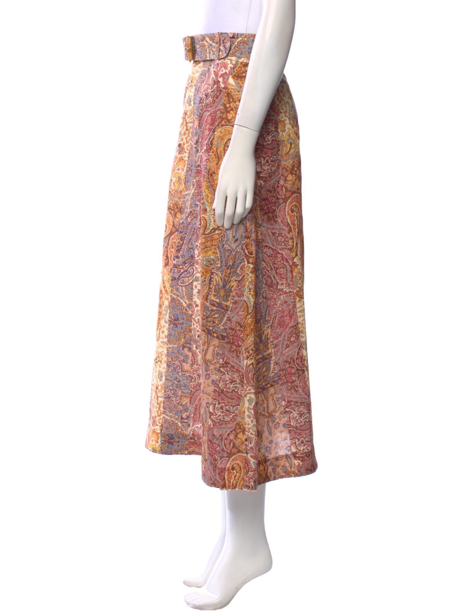 Zimmermann Linen Midi Length Skirt