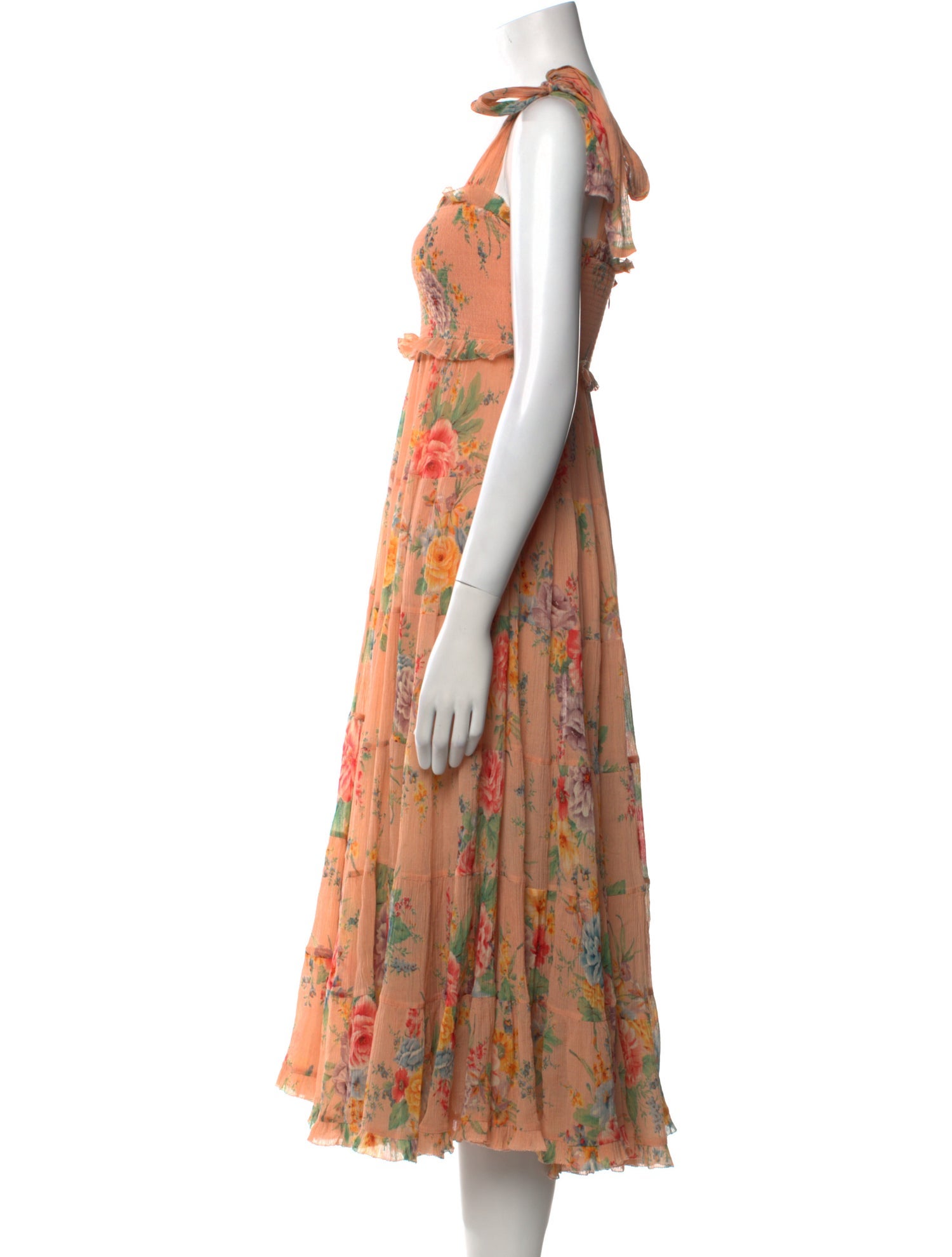 Zimmermann Floral Print Midi Length Dress