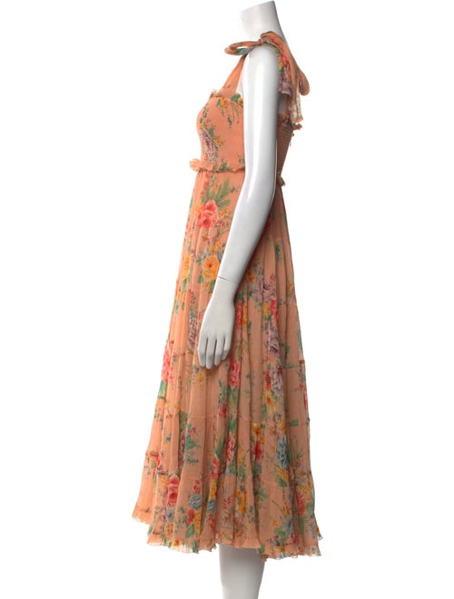 Zimmermann Floral Print Midi Length Dress