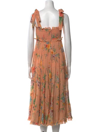 Zimmermann Floral Print Midi Length Dress