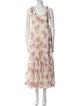 Zimmermann Floral Print Midi Length Dress