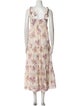 Zimmermann Floral Print Midi Length Dress