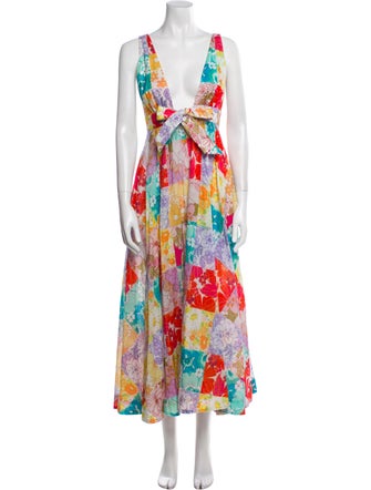 Zimmermann Floral Print Long Dress