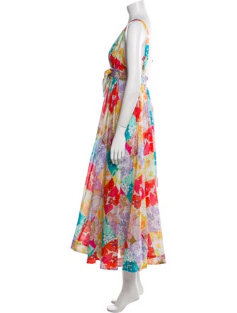 Zimmermann Floral Print Long Dress