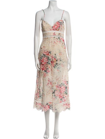 Zimmermann Floral Print Long Dress