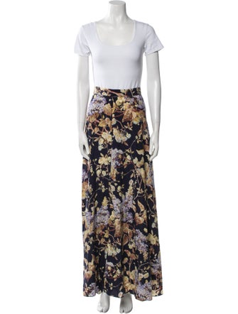 Zimmermann Silk Floral Print Skirt Set