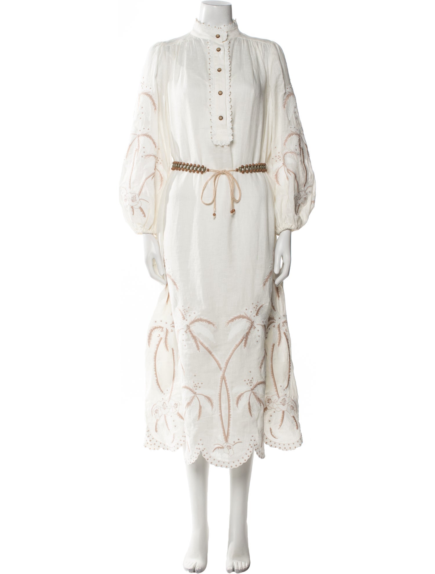 Zimmermann Linen Midi Length Dress w/ Tags