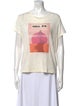 Zimmermann Linen Graphic Print T-Shirt