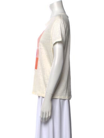 Zimmermann Linen Graphic Print T-Shirt