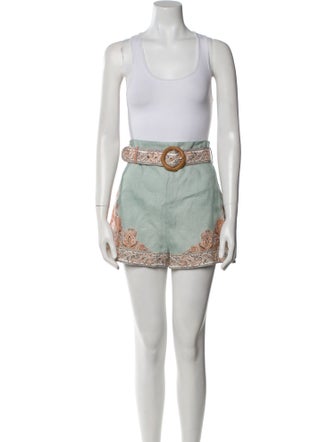 Zimmermann Linen Paisley Print Short Set