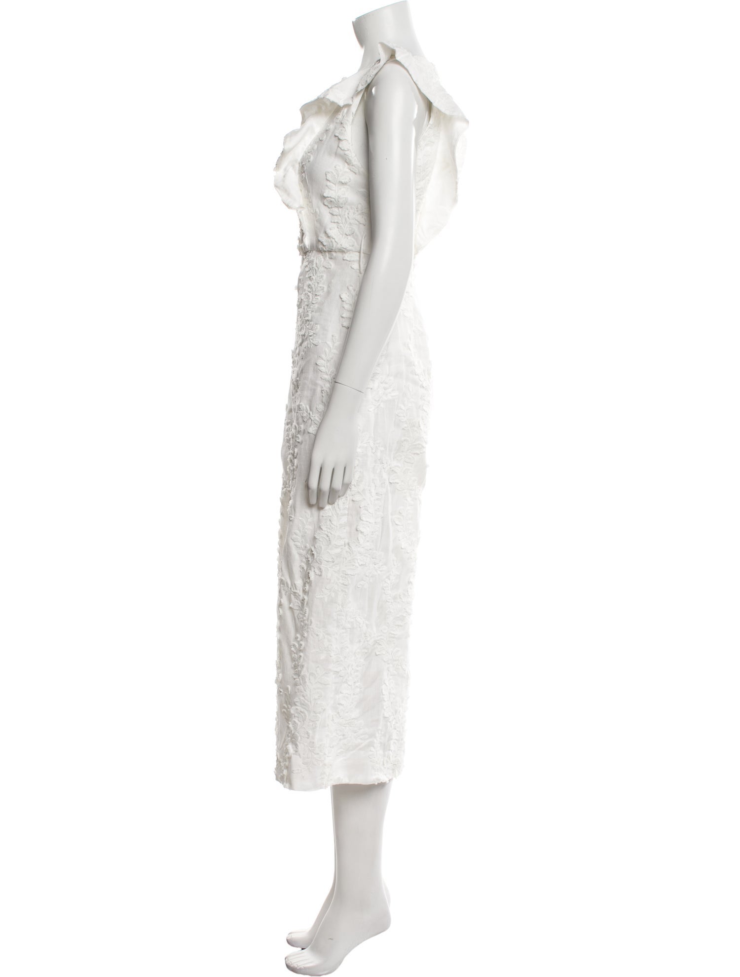 Zimmermann Linen V-Neck Jumpsuit