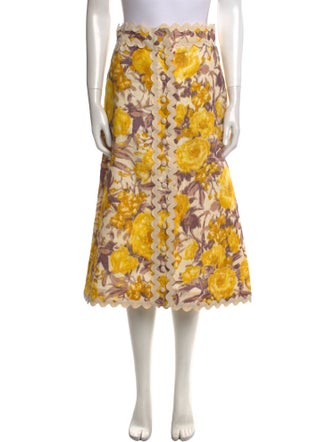 Zimmermann Linen Midi Length Skirt