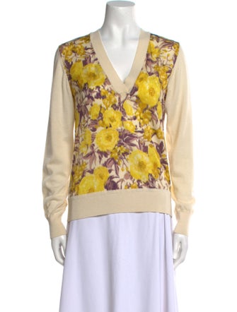 Zimmermann Cashmere Floral Print Top