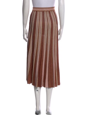 Zimmermann Striped Midi Length Skirt