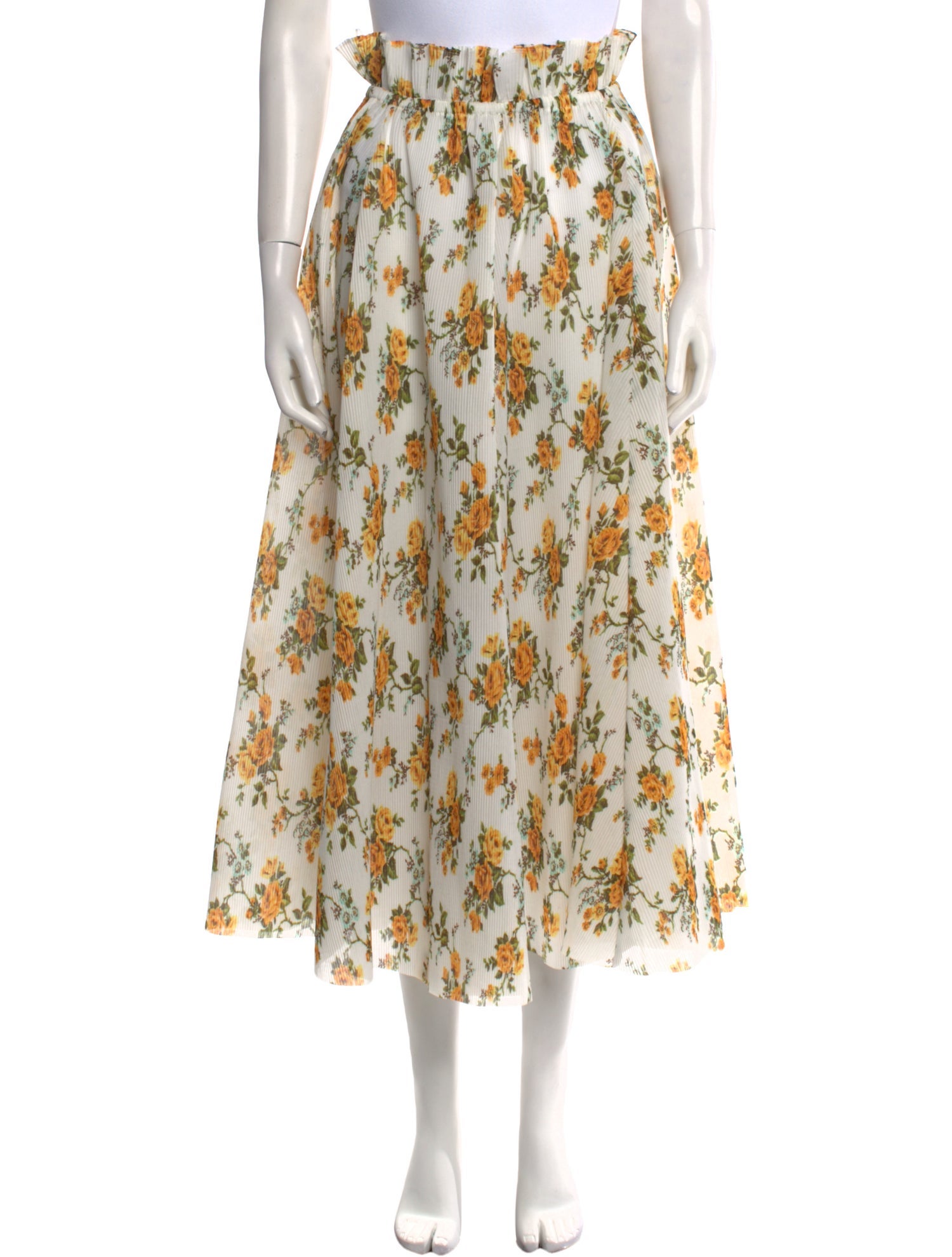 Zimmermann Floral Print Midi Length Skirt