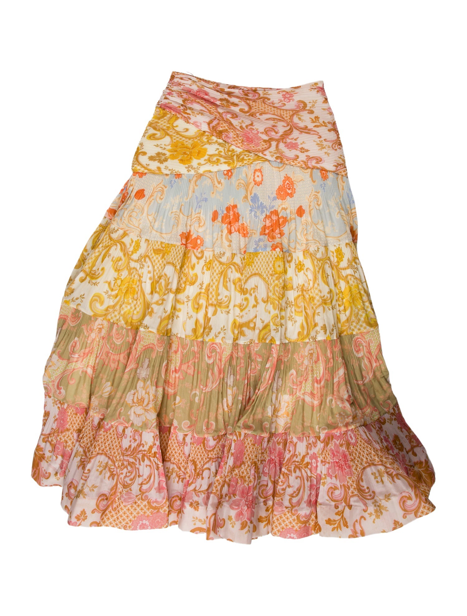 Zimmermann Floral Print Midi Length Skirt