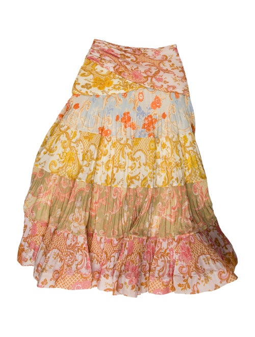 Zimmermann Floral Print Midi Length Skirt