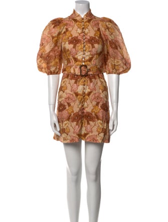 Zimmermann Floral Print Mini Dress