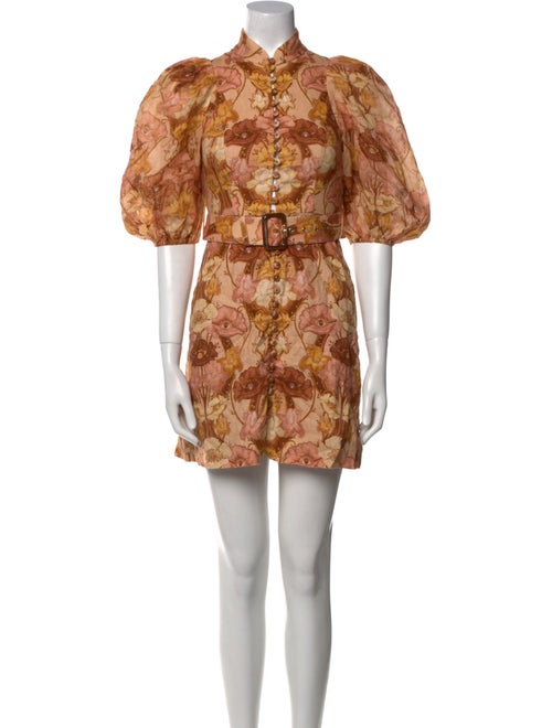 Zimmermann Floral Print Mini Dress