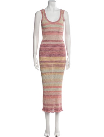 Zimmermann Striped Pleated Accents Skirt Set