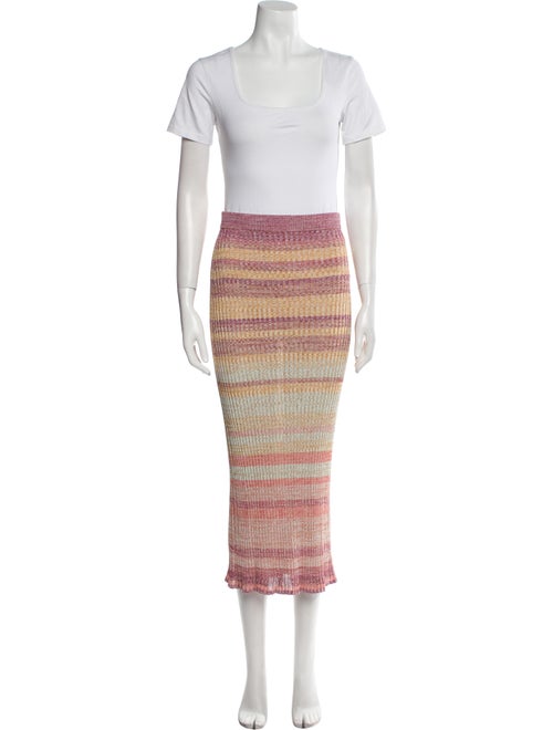 Zimmermann Striped Pleated Accents Skirt Set