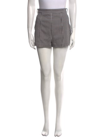 Zimmermann Plaid Print Mini Shorts