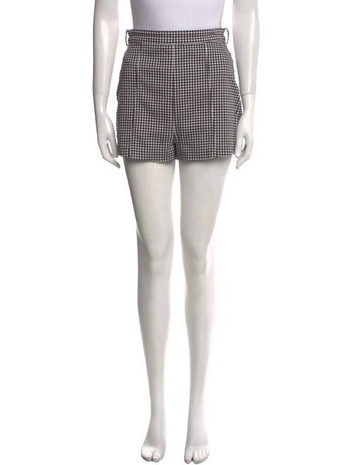 Zimmermann Plaid Print Mini Shorts