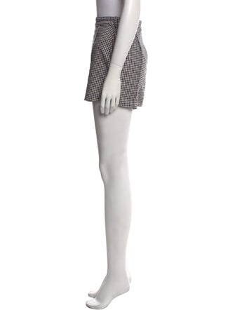 Zimmermann Plaid Print Mini Shorts