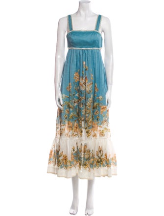 Zimmermann Floral Print Long Dress